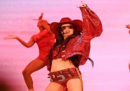 BLACKPINK Jennie at Coachella 2025: Trending with JENCHELLA Burgundy Cowgirl Costume