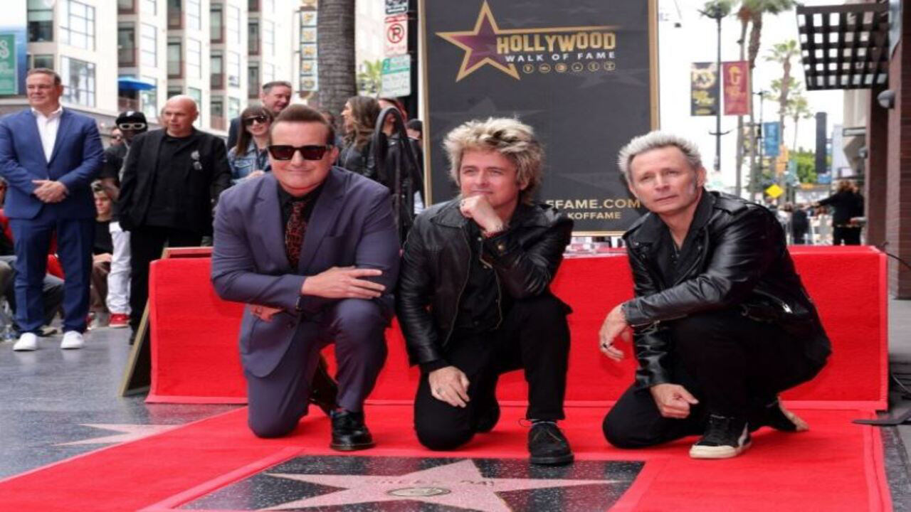 Green Day receives the Hollywood Walk of Fame after a Career Spanning 39 years