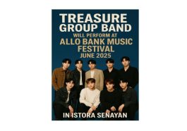 Treasure Group Band Will Perform at Allo Bank Music Festival June 2025 in Istora Senayan
