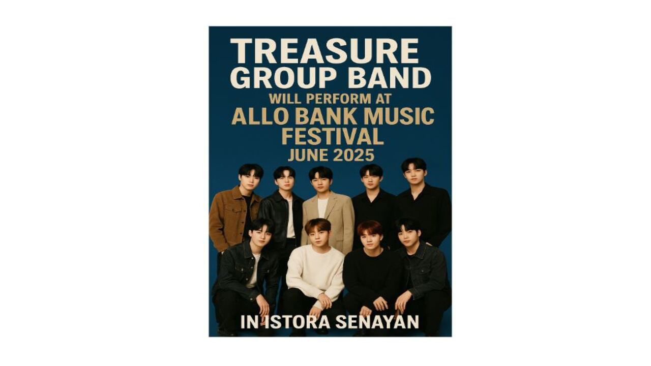 Treasure Group Band Will Perform at Allo Bank Music Festival June 2025 in Istora Senayan