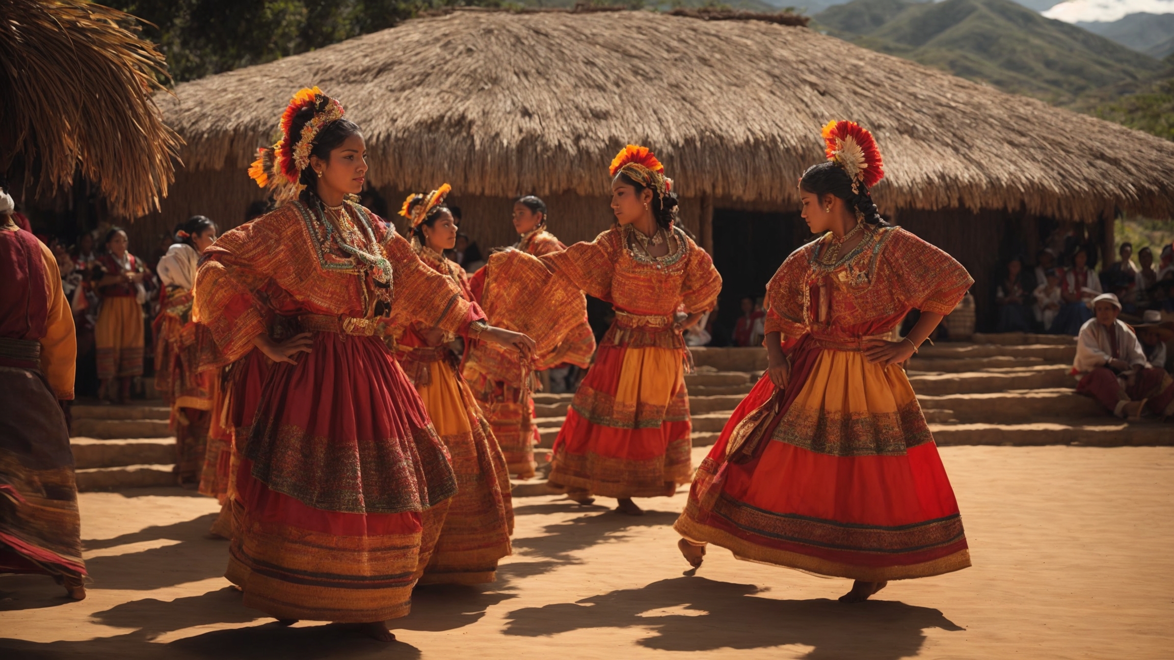 Pertunjukan seni budaya di El Valle Grita